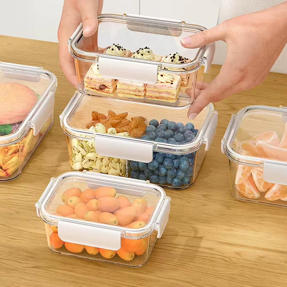 3Pcs Transparent Stackable Bento Lunch Box Set