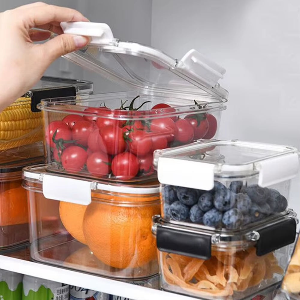 3Pcs Transparent Stackable Bento Lunch Box Set